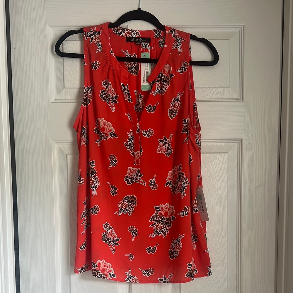 Alice Blue Sleeveless Blouse